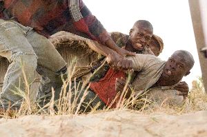 Djimon Hounsou shouted 'BUNDLE!' at the worst possible moment.