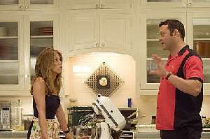 Vince Vaughn tries to understand why Jennifer Aniston is interested in him.  Tell us when you find out, Vince.