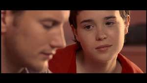 Ellen Page and Patrick Wilson, both trying desperately to pretend she's 14.