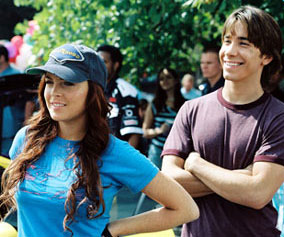 Justin Long, sporting the airbrushed bits from Lindsay Lohan's funbags.