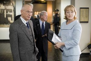 Alan Arkin and Meryl Streep sigh as George Bush dry humps another senator's leg.