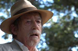 John Hurt, hoping that it's sweat running down his leg.