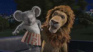 Eddie Izzard's voice rubs off on Nigel the koala.